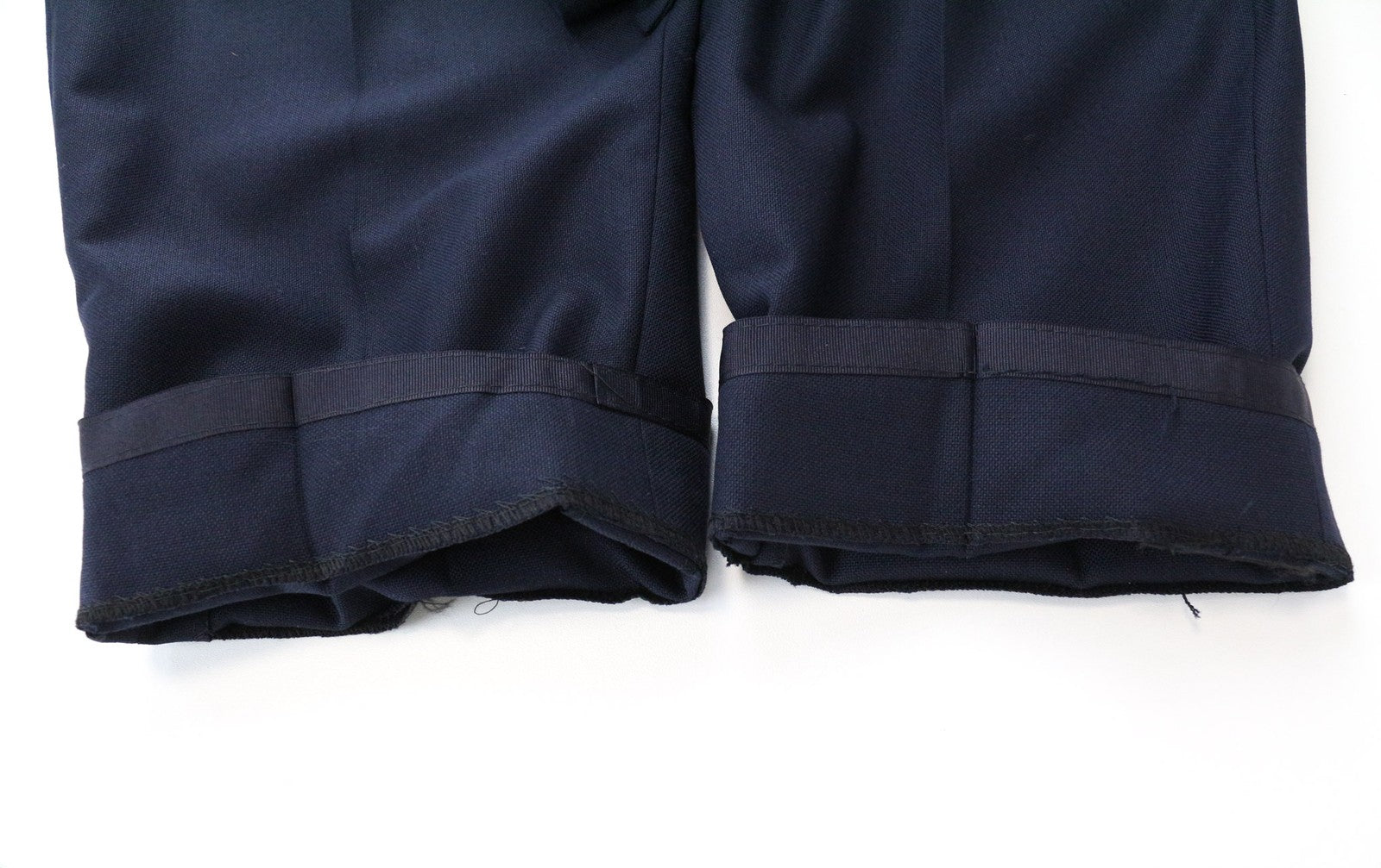 SUITSUPPLY Vigo Men's Trousers UK40R Navy Wool Side Adjusters Pleated Front