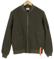 NUDIE JEANS vyriška striukė M pilka su užtrauktuku ir kišenėmis, pamušalu, lengva bomber striukė 