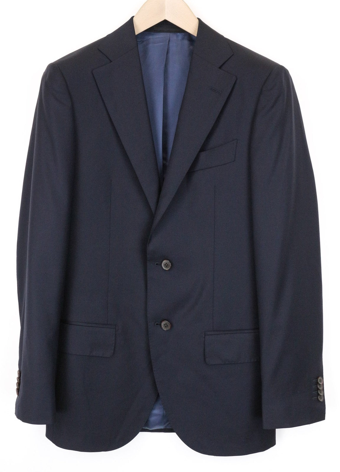 SUITSUPPLY Lazio Blueline Men's Blazer UK36L Wool Navy Blue Lined Single-Breast