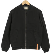 NUDIE JEANS vyriška striukė M, juoda, su pilnu užtrauktuku, užlopytomis kišenėmis, pamušalu, lengva bomber striukė 