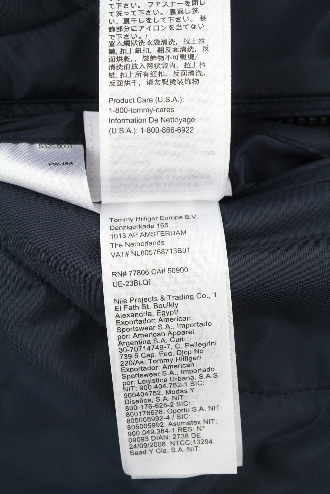 TOMMY HILFIGER dvipusė dygsniuota vyriška striukė M mėlyna dygsniuota gobtuvu su logotipu RRP 239 € 