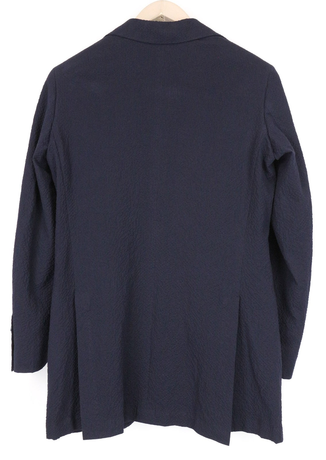 SUITSUPPLY La Spalla Men's Blazer UK32R Navy Blue Cotton Stretch Crinkled Finish