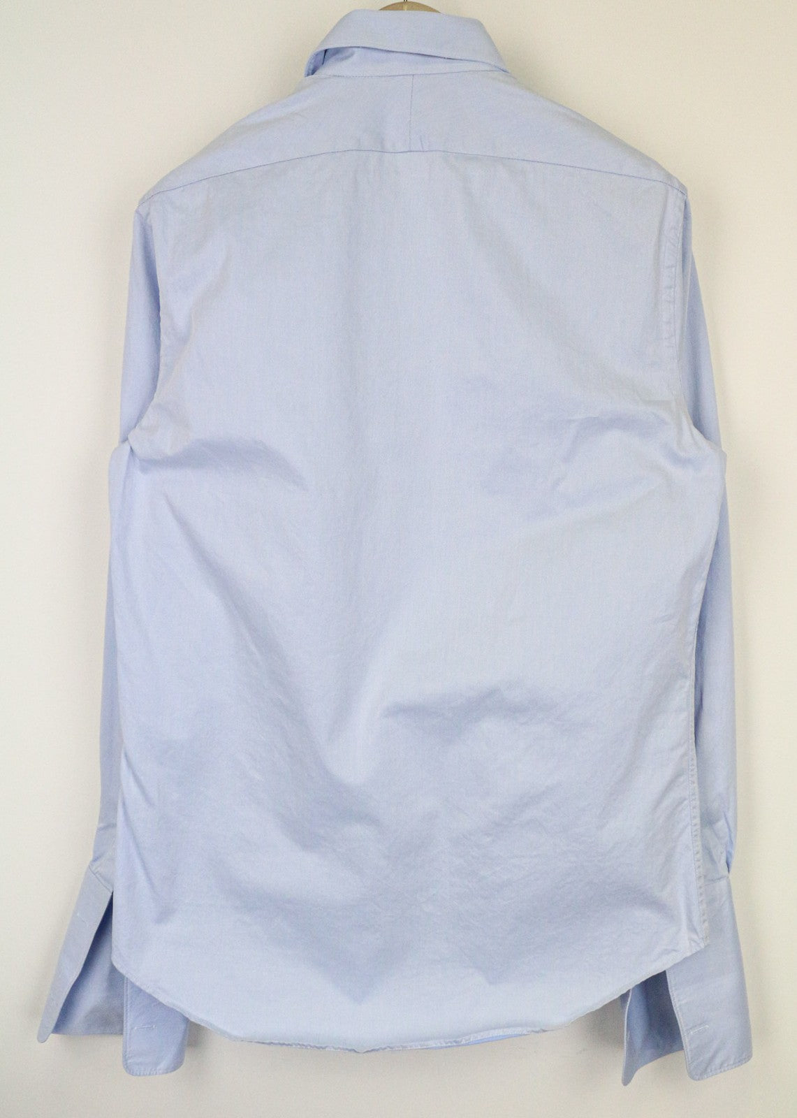 SUITSUPPLY Men's Shirt 39/15.5 Slim Blue Pure Cotton Long Sleeve Casual Classic