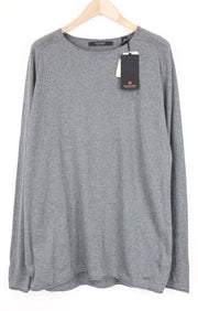 SCOTCH &amp; SODA Ams Couture vyriškas džemperis ilgomis rankovėmis, 2XL, pilkas, medvilninis, kašmyro spalvos 