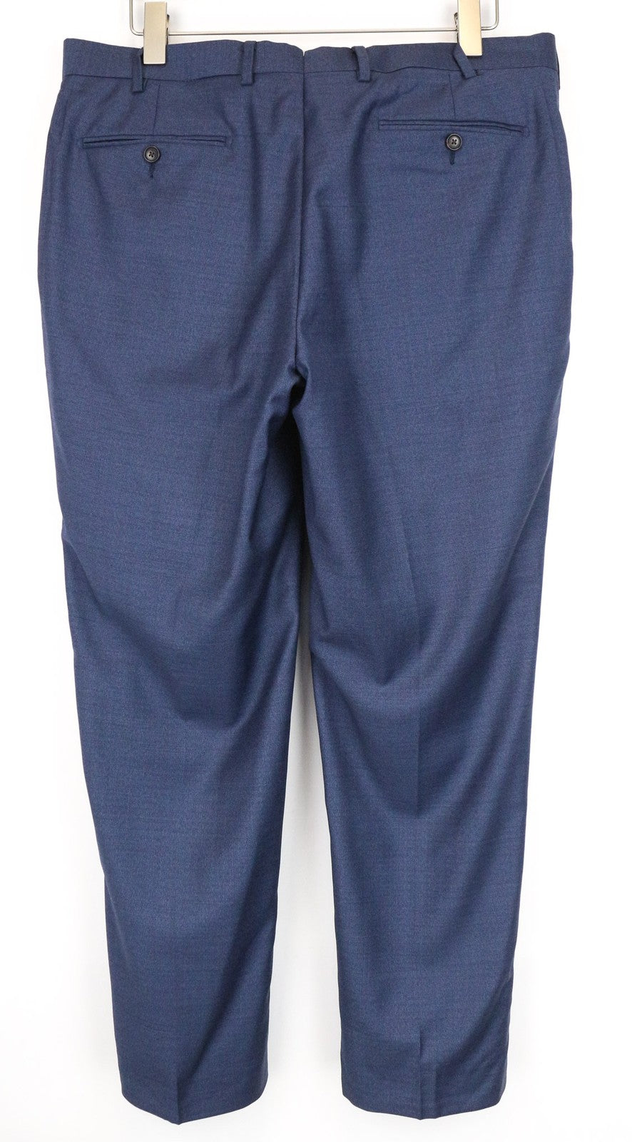 SUITSUPPLY Sienna Men's Pants UK44R Blue Wool Pleated Classic Cut Lined Formal