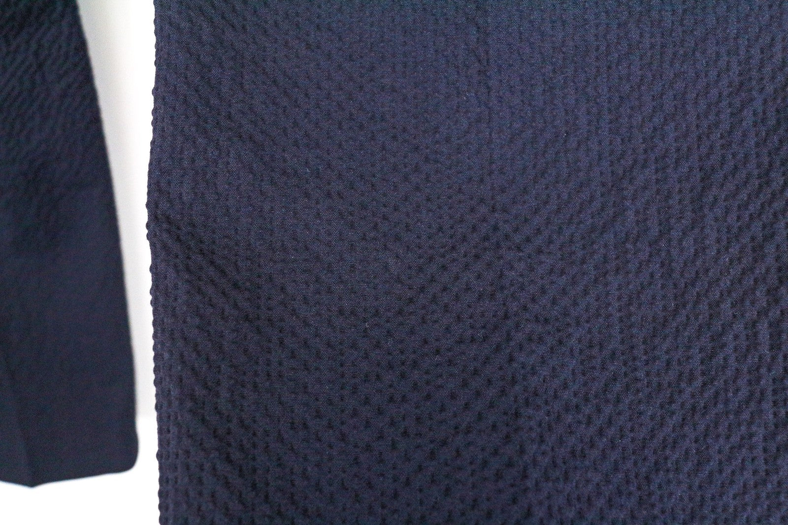 SUITSUPPLY Soho Men's Pants UK42R Navy Blue Stretch Cotton Pleated Dress Trouser