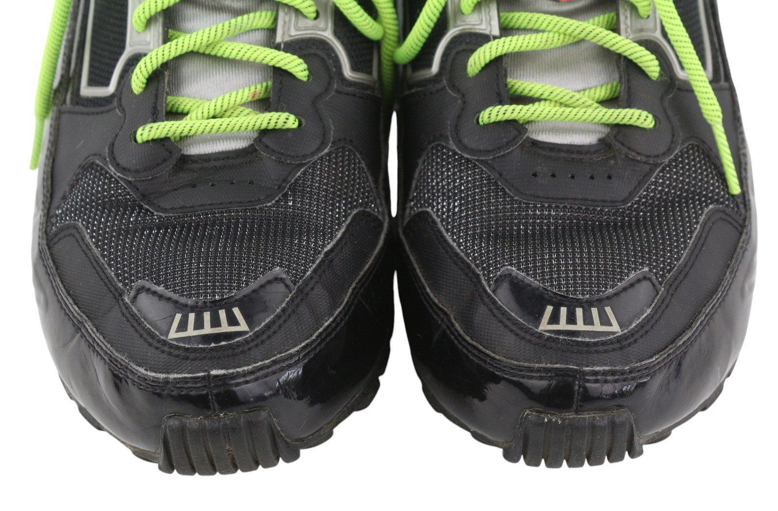 NIKE SHOX vyriški sportbačiai, žemapadžiai, suvarstomi, migdolų nosimis, EU42.5, juodi 