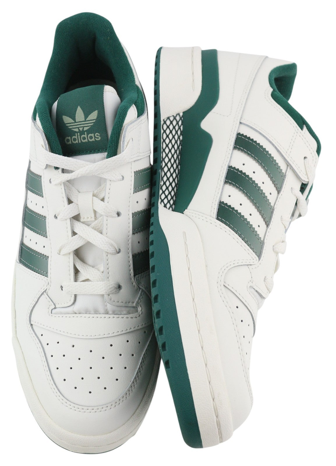 ADIDAS Forum vyriški sportbačiai, EU45.5, balti odiniai, žemapadžiai, suvarstomi sportbačiai, rekomenduojama kaina – 120 € 