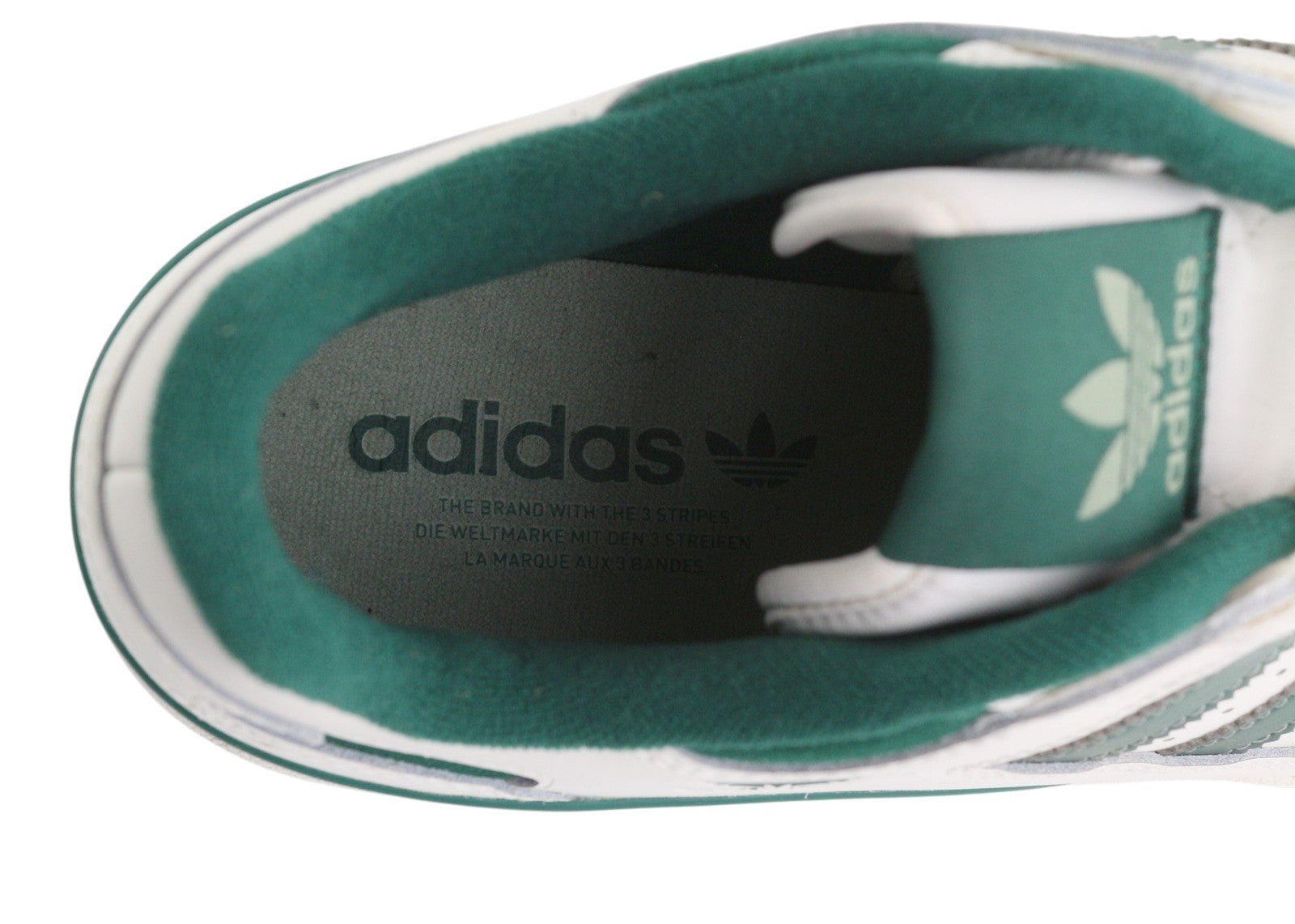 ADIDAS Forum vyriški sportbačiai, EU45.5, balti odiniai, žemapadžiai, suvarstomi sportbačiai, rekomenduojama kaina – 120 € 