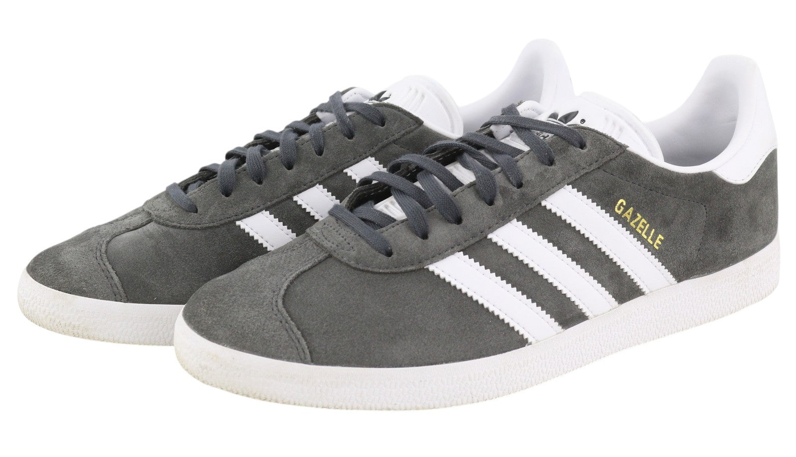 ADIDAS Gazelle vyriški sportbačiai, 43,5 dydžio, pilki, zomšiniai, odiniai, žemapadžiai, suvarstomi. 