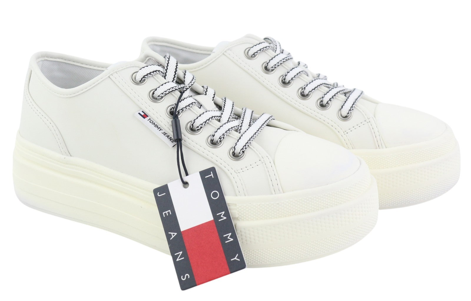 TOMMY HILFIGER Foxing Vulc LC odiniai moteriški sportbačiai su platforma, 39 € (rekomenduojama kaina) 