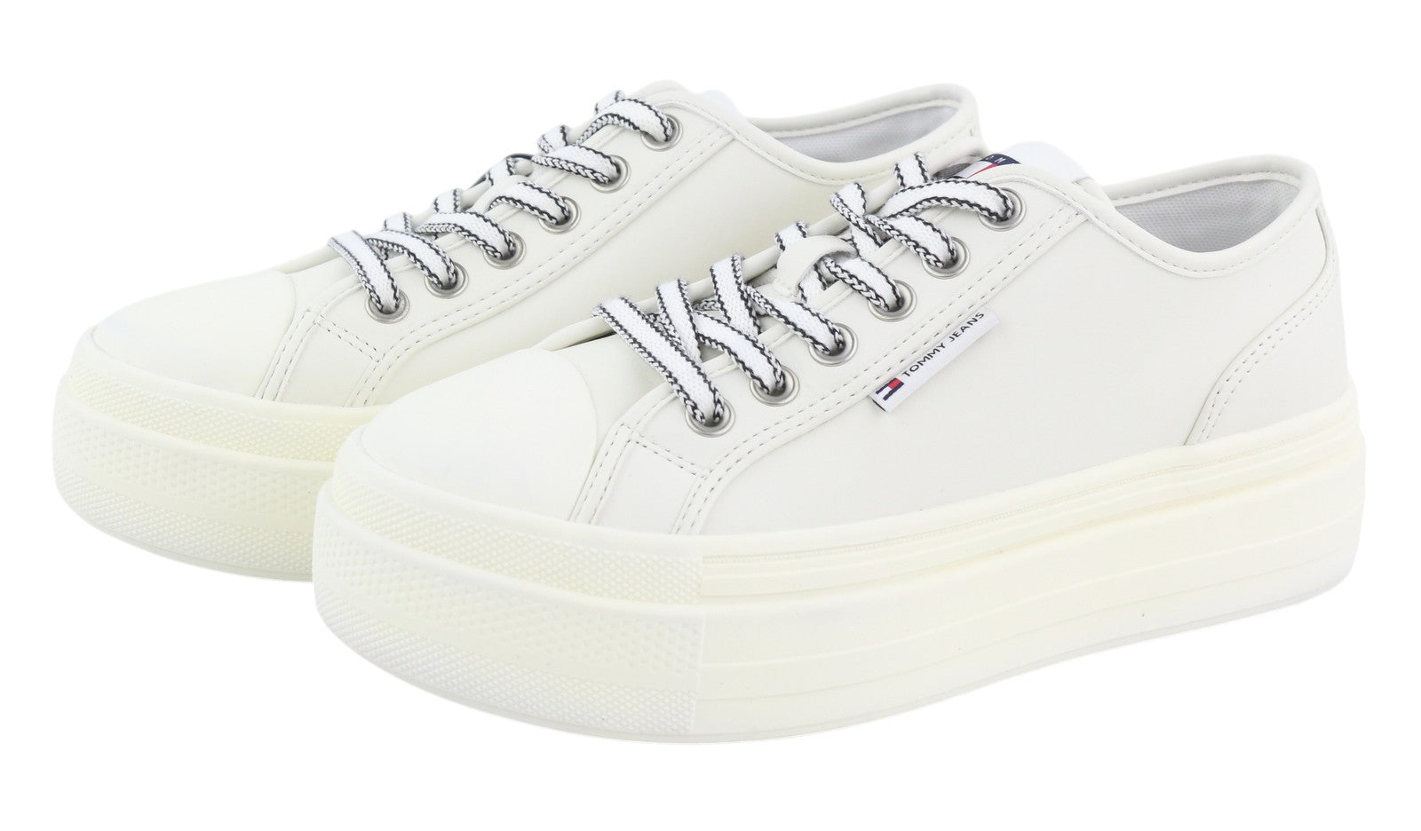 TOMMY HILFIGER Foxing Vulc LC odiniai moteriški sportbačiai su platforma, 39 € (rekomenduojama kaina) 