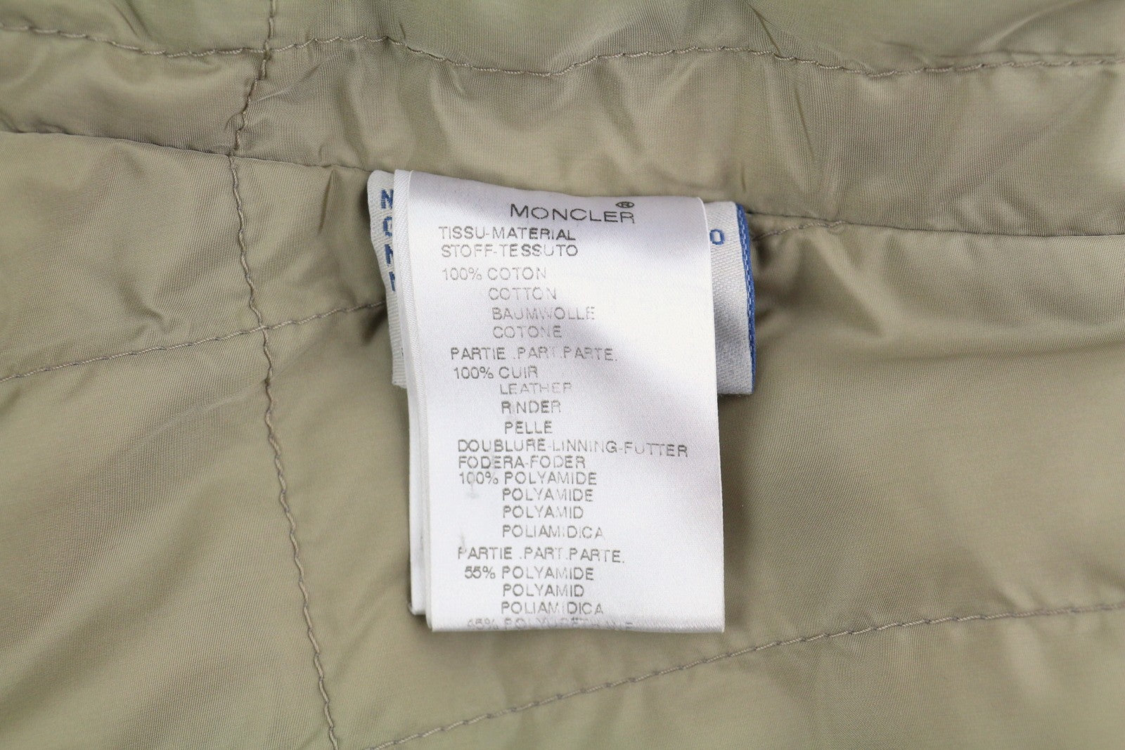 MONCLER vyriška striukė XL dydžio, ruda, su užtrauktuku ir sagomis, aukšta apykakle. 