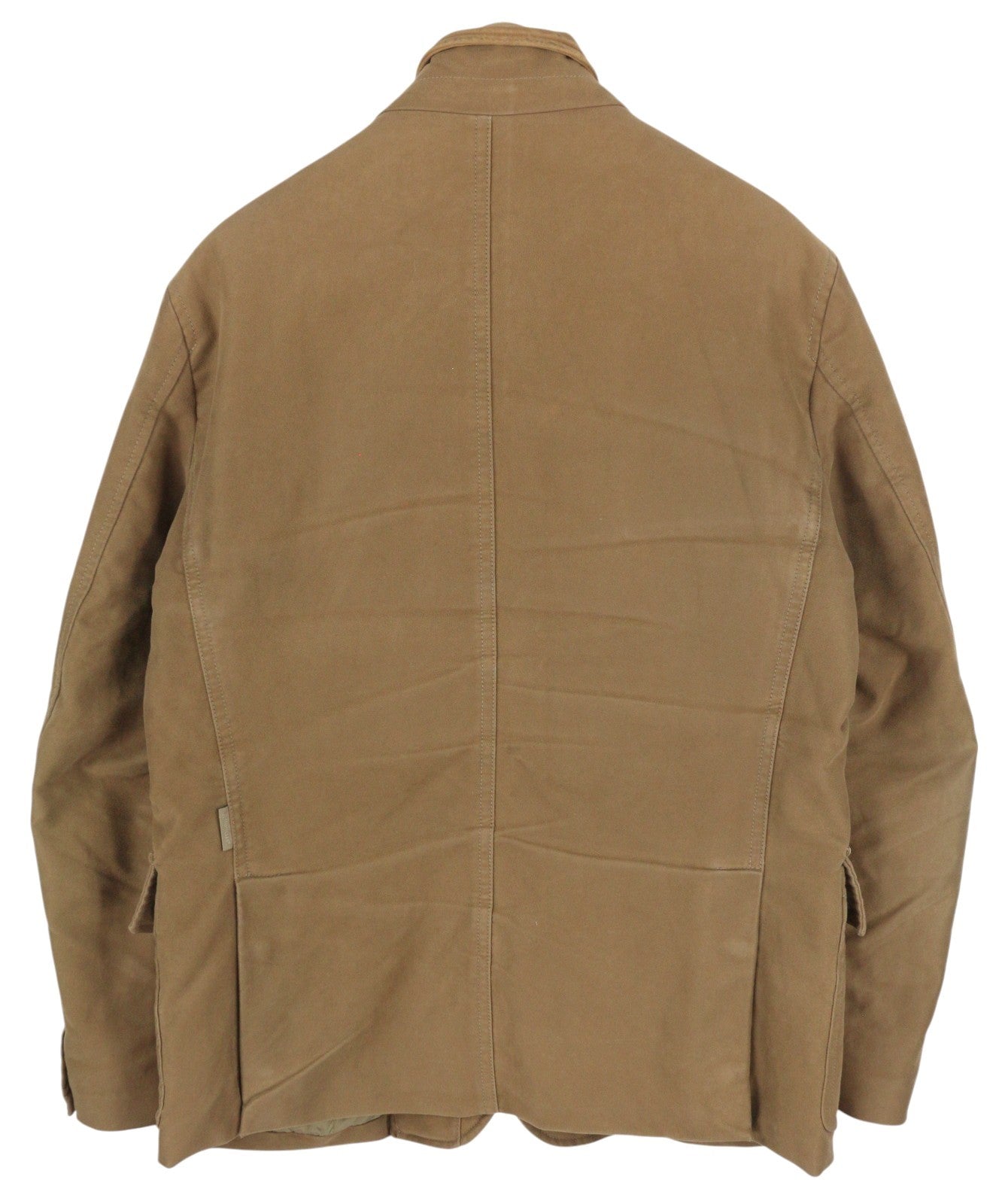 MONCLER vyriška striukė XL dydžio, ruda, su užtrauktuku ir sagomis, aukšta apykakle. 