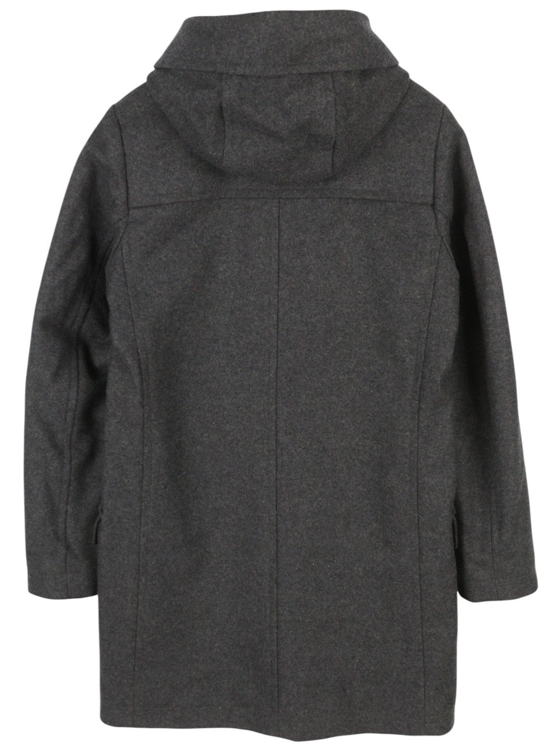 PEAK PERFORMANCE moteriškas sportinis paltas su gobtuvu, melanžo pilkos spalvos, vilnos mišinio užsegimais ir užsegimais M 