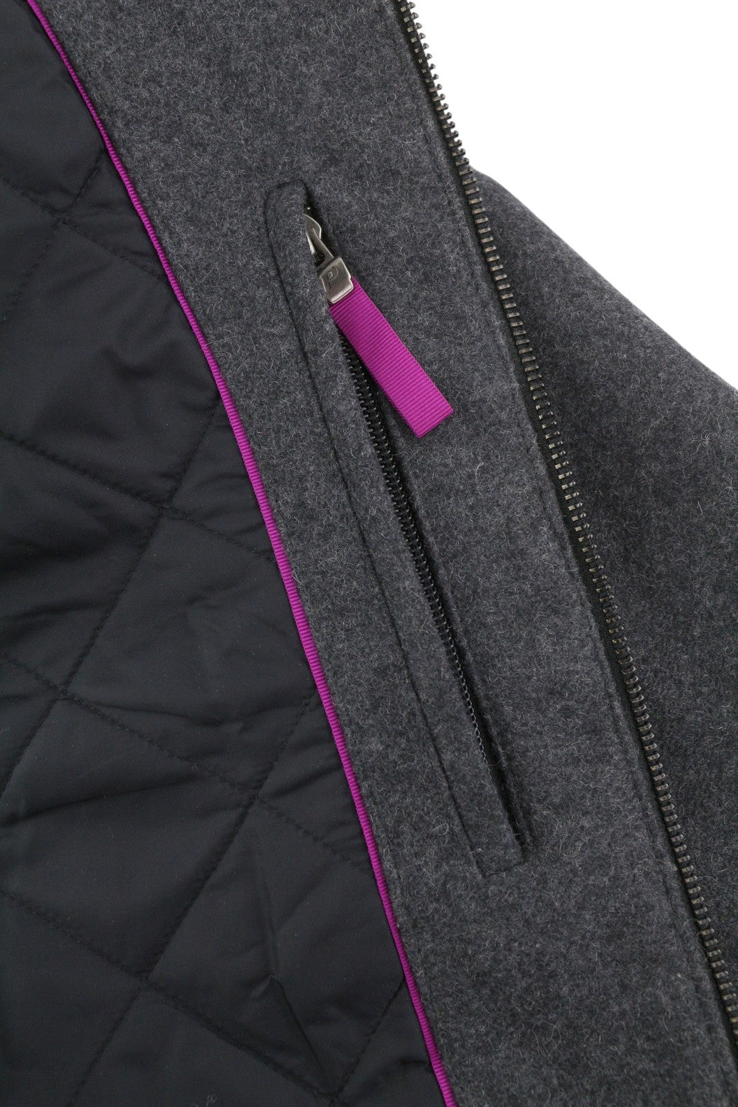 PEAK PERFORMANCE moteriškas sportinis paltas su gobtuvu, melanžo pilkos spalvos, vilnos mišinio užsegimais ir užsegimais M 