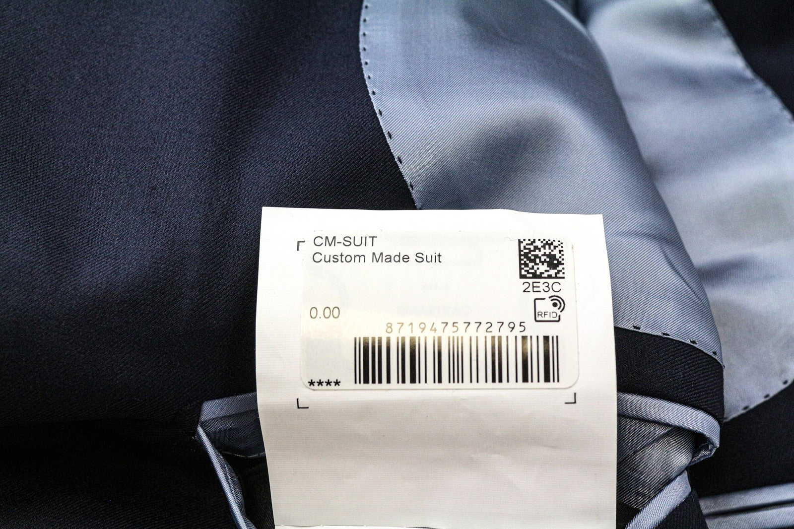 SUITSUPPLY La Spalla Men's Blazer UK44S Navy Slim Classic Wool Formal Lined