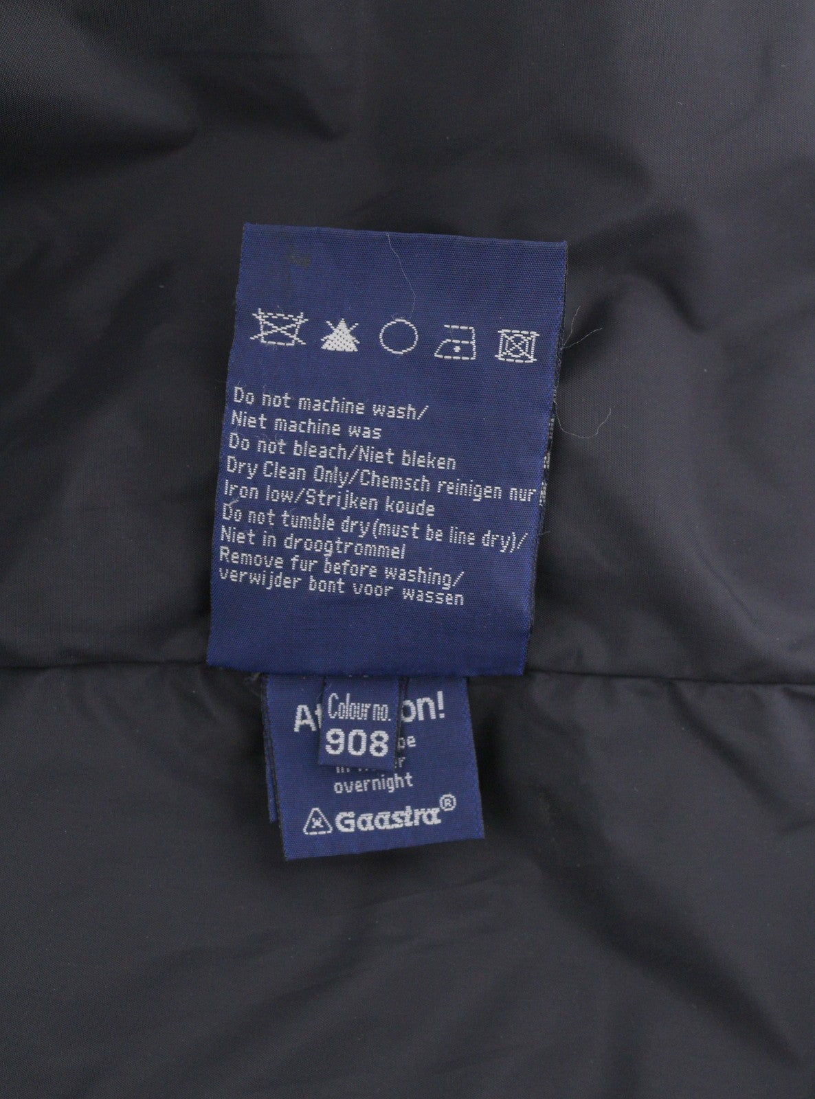 GAASTRA moteriškas paltas M melanžo rašto su vilnos mišinio aukštu kaklu, vidutinio ilgio su logotipu 