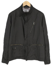 VERSACE vyriška striukė 50, juoda, aukšta apykakle, su pamušalu, lengva, užtrauktuku 