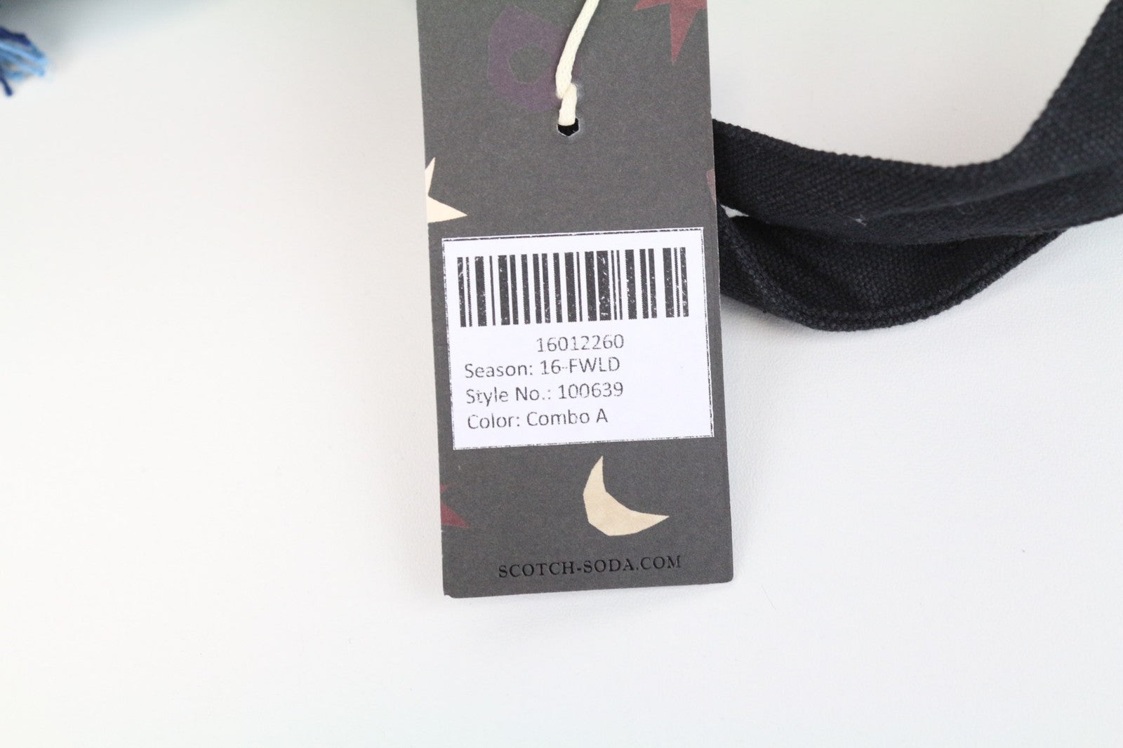 SCOTCH &amp; SODA moteriška rankinė, vieno dydžio, šviesiai mėlyna, raštuota, su logotipu, pamušalu ir kutais. 