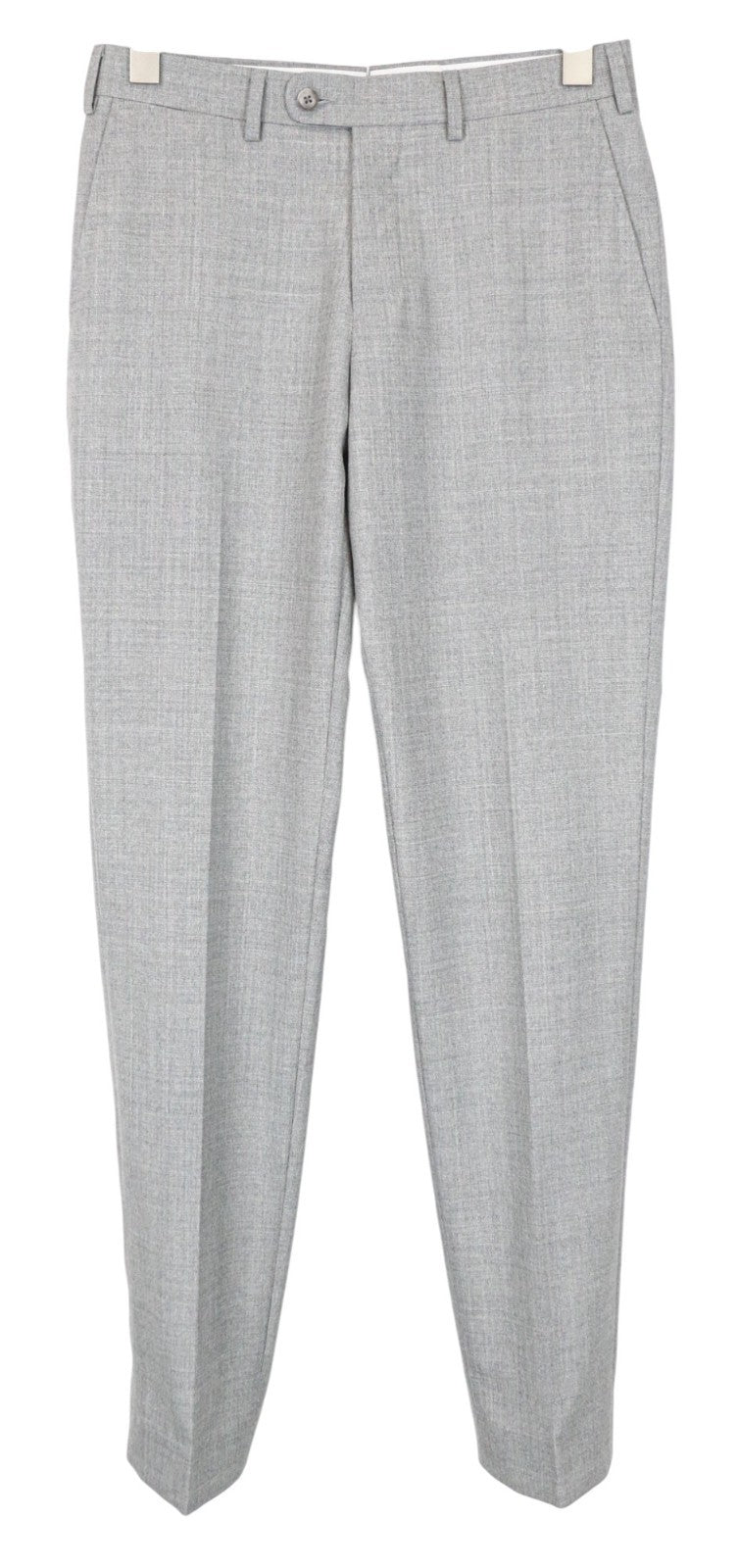 SUITSUPPLY Lazio Men's Suit UK34R Grey Tropical Melange Slim 2Pc Pure Wool