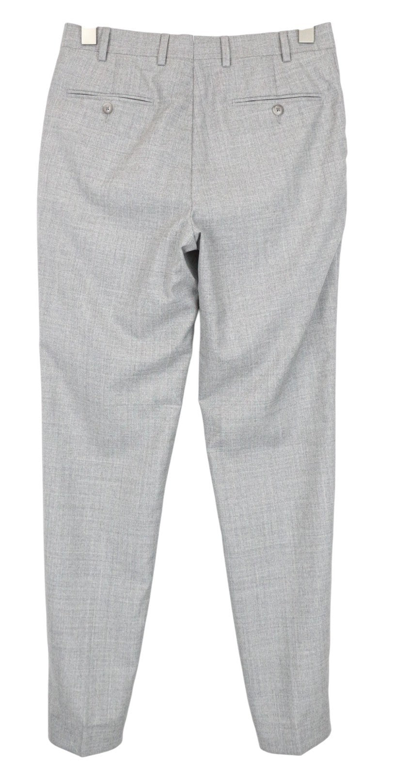 SUITSUPPLY Lazio Men's Suit UK34R Grey Tropical Melange Slim 2Pc Pure Wool