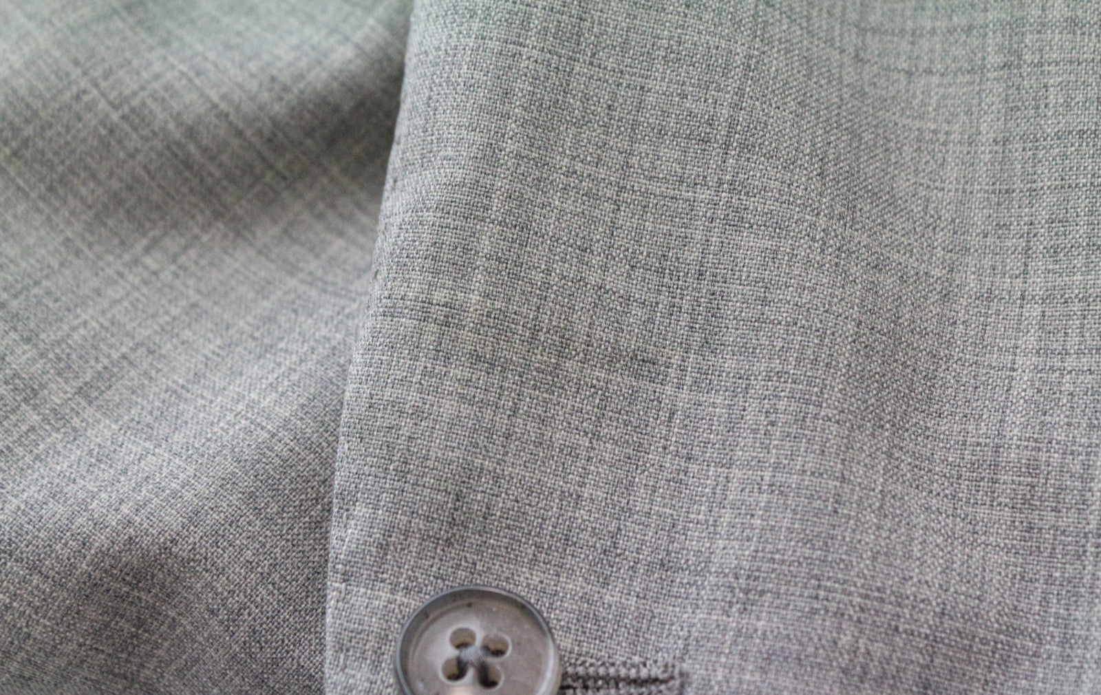 SUITSUPPLY Havana Patch Men's Suit UK38R Grey Melange Wool Slim 2Pc S120s