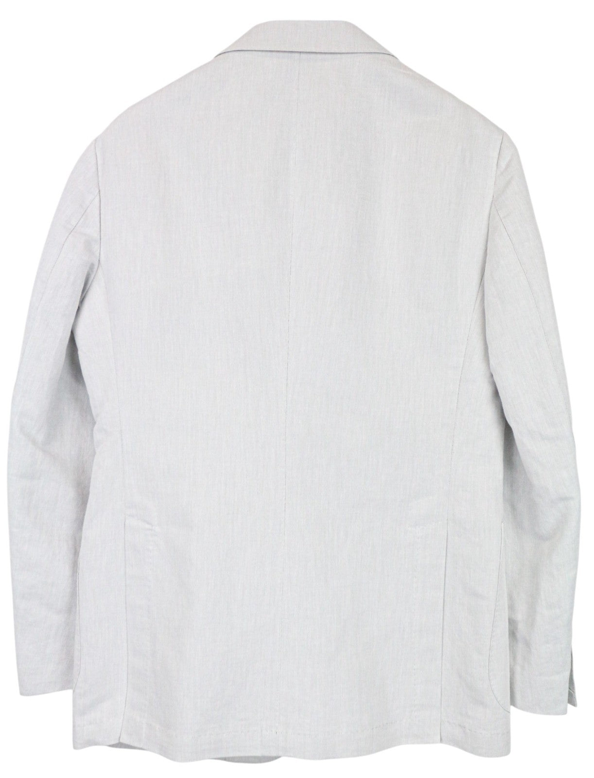 SUITSUPPLY Havana Patch Men's Suit UK38R Grey Slim Half-Lined Linen Cotton 2Pc