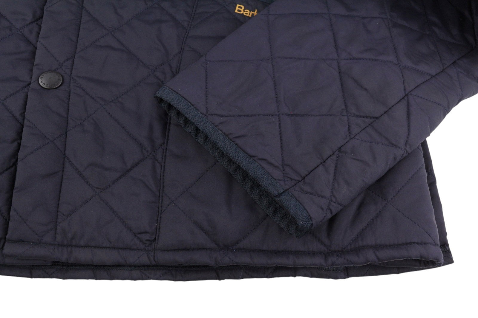 BARBOUR Liddesdale vyriška striukė S tamsiai mėlyna su sagomis, dygsniuota velveto kaklo apačia 