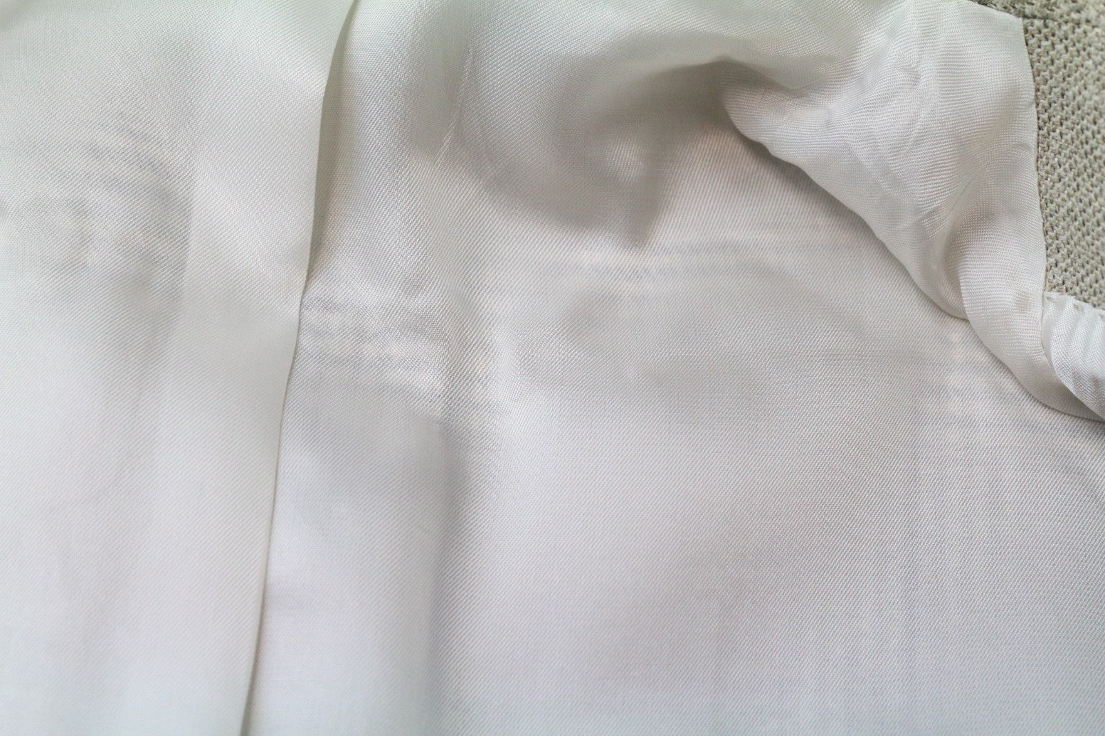 SUITSUPPLY Havana Men's Suit UK36R Beige Check Slim 2Pc Wool Silk Linen Blend