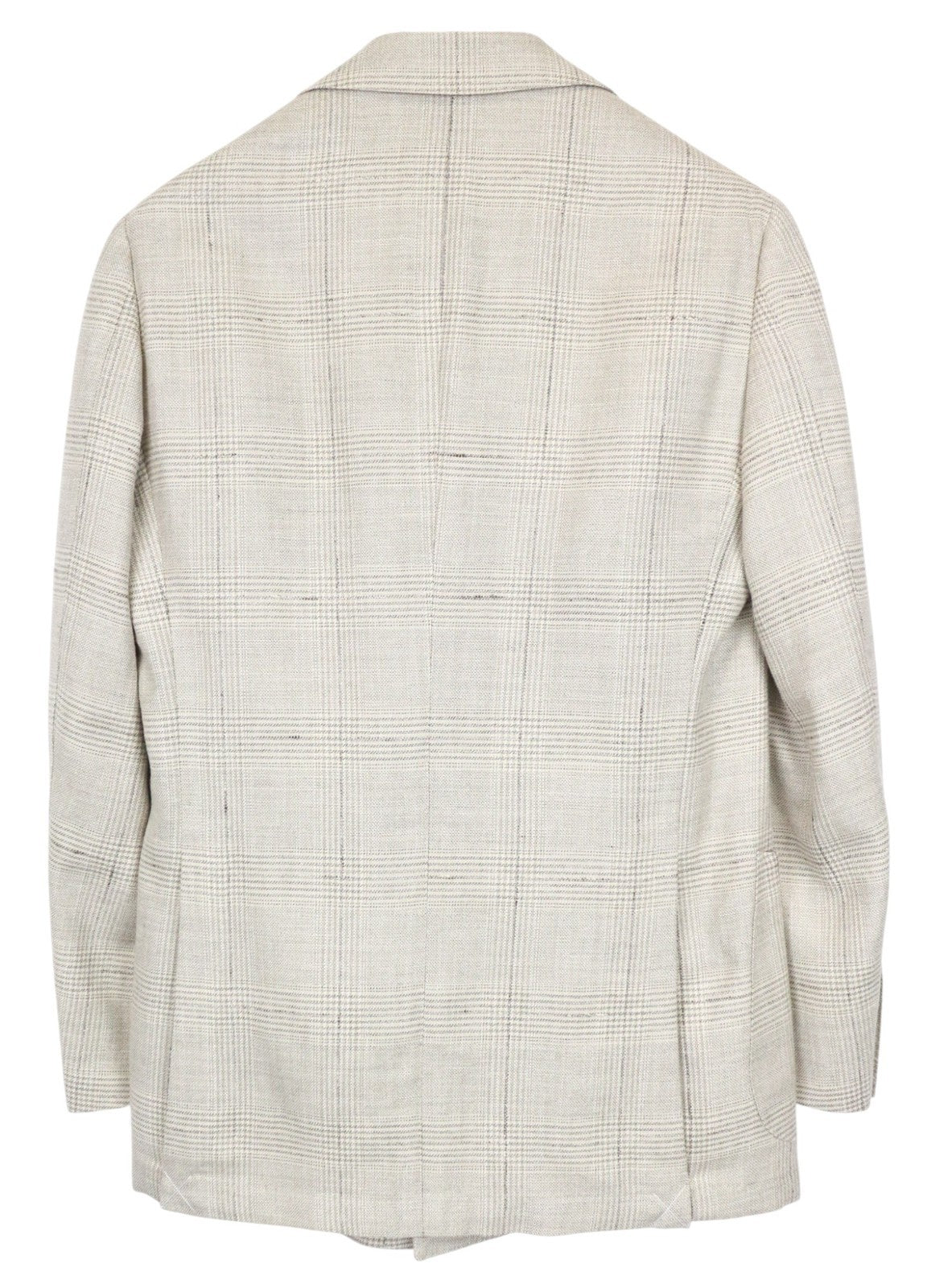 SUITSUPPLY Havana Men's Suit UK36R Beige Check Slim 2Pc Wool Silk Linen Blend