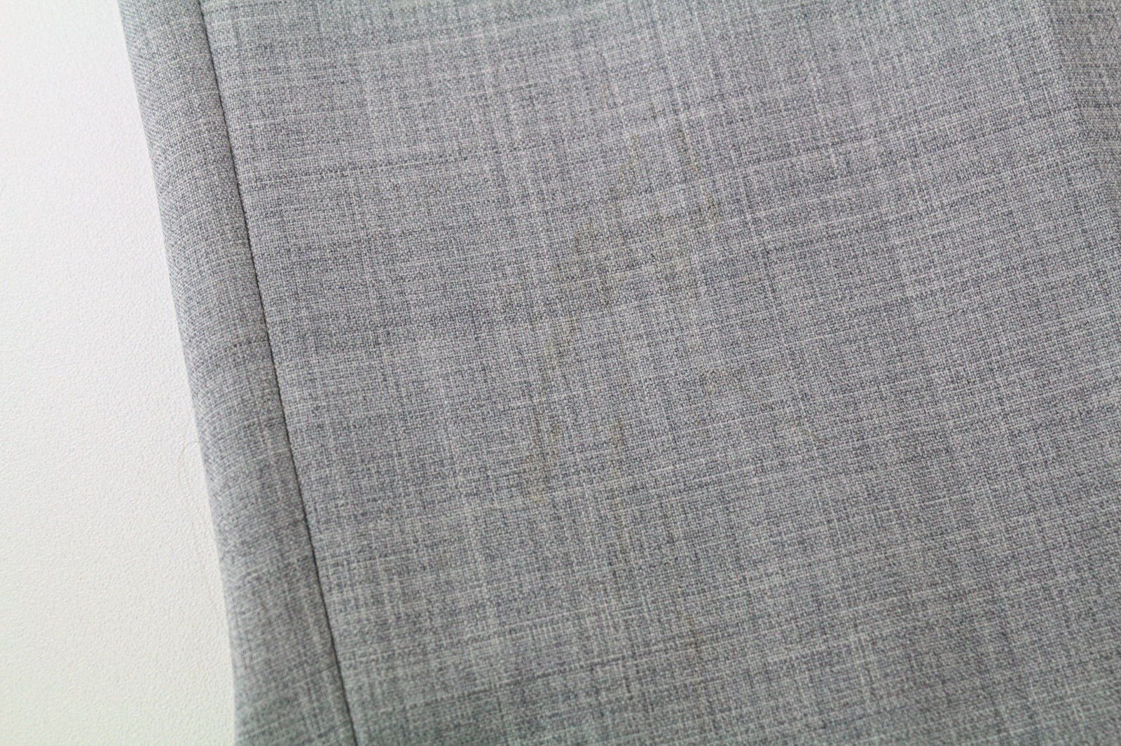 SUITSUPPLY Soho Turn Up Men's Trousers UK44R Grey Melange Wool Flat Slim Front