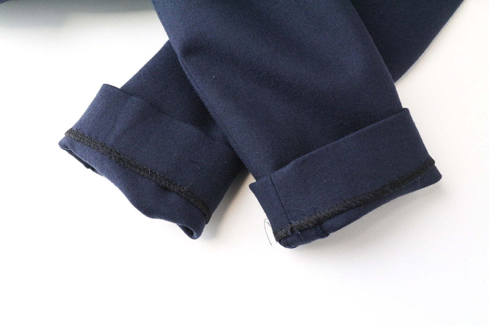 SUISTUDIO Camden moteriška suknelė UK14R tamsiai mėlyna vilnonė plona mini tunika oficiali klasika 