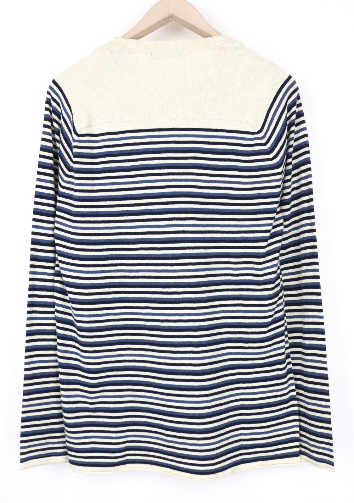 SCOTCH &amp; SODA Ams Couture vyriškas džemperis M mėlynas kašmyro medvilninis megztinis 