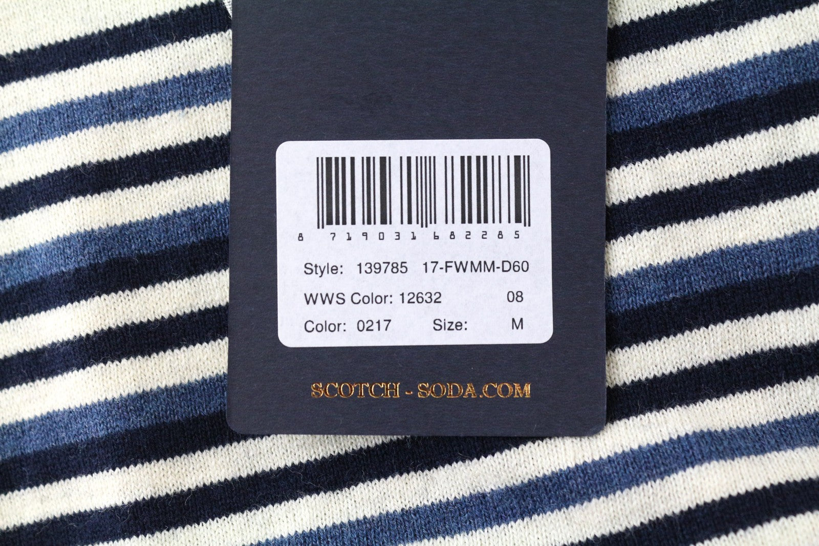 SCOTCH &amp; SODA Ams Couture vyriškas džemperis M mėlynas kašmyro medvilninis megztinis 