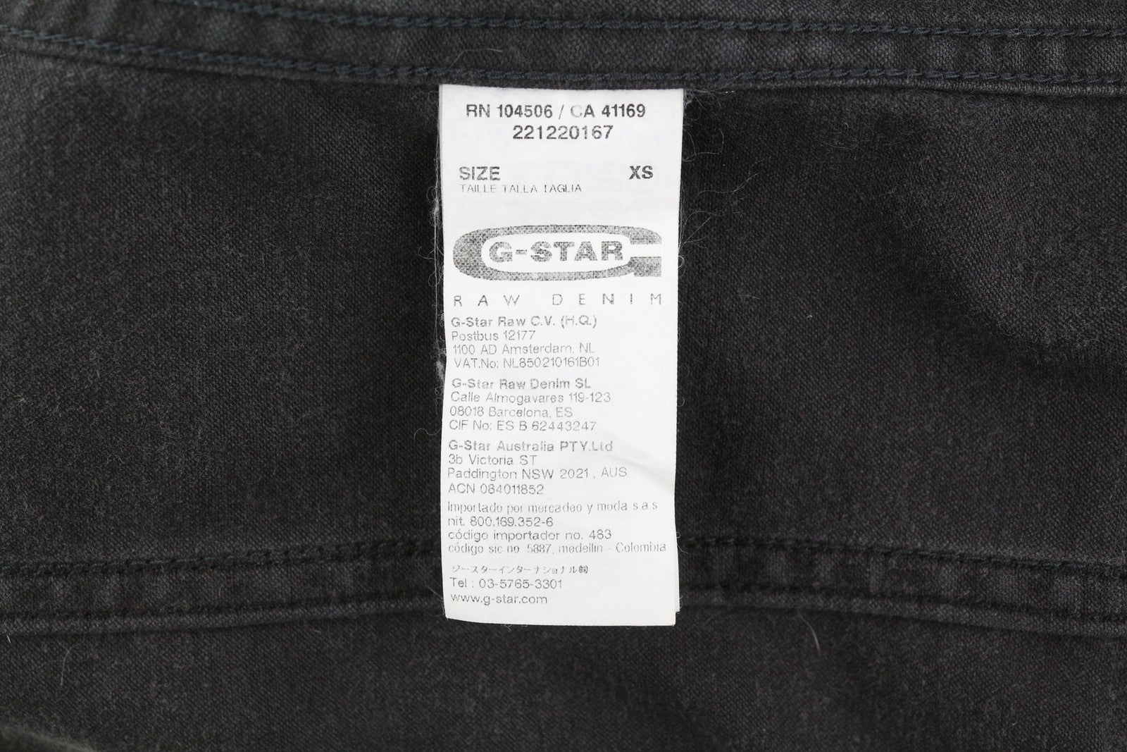 G-STAR Fender Slim Tailor Jkt moteriška striukė, XS, juoda, džinsinio audinio, tampri, su sagomis užsegama. 