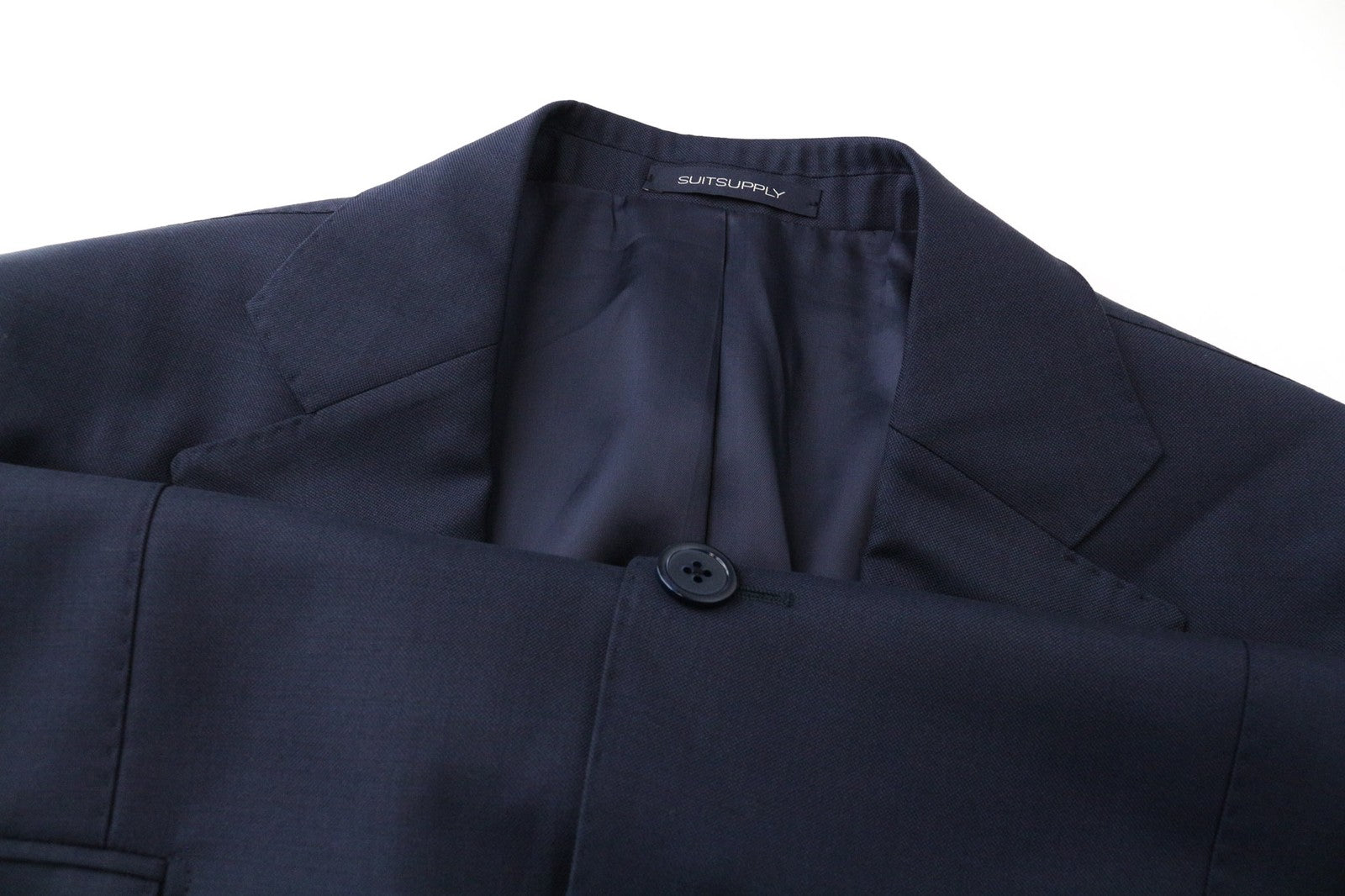 SUITSUPPLY La Spalla Men's Blazer UK42S Navy Pure Wool Lined Classic Fit