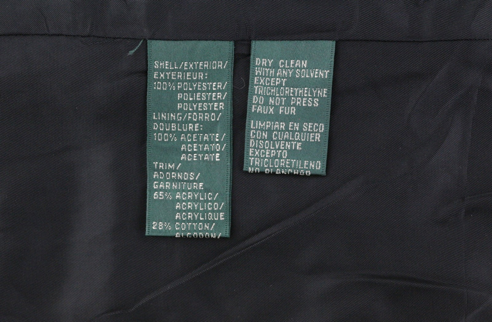 LAUREN RALPH LAUREN moteriška liemenė L, juoda, dygsniuota, izoliuota dirbtinio kailio apykakle 