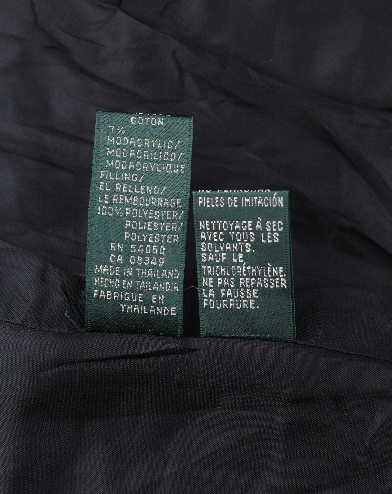 LAUREN RALPH LAUREN moteriška liemenė L, juoda, dygsniuota, izoliuota dirbtinio kailio apykakle 