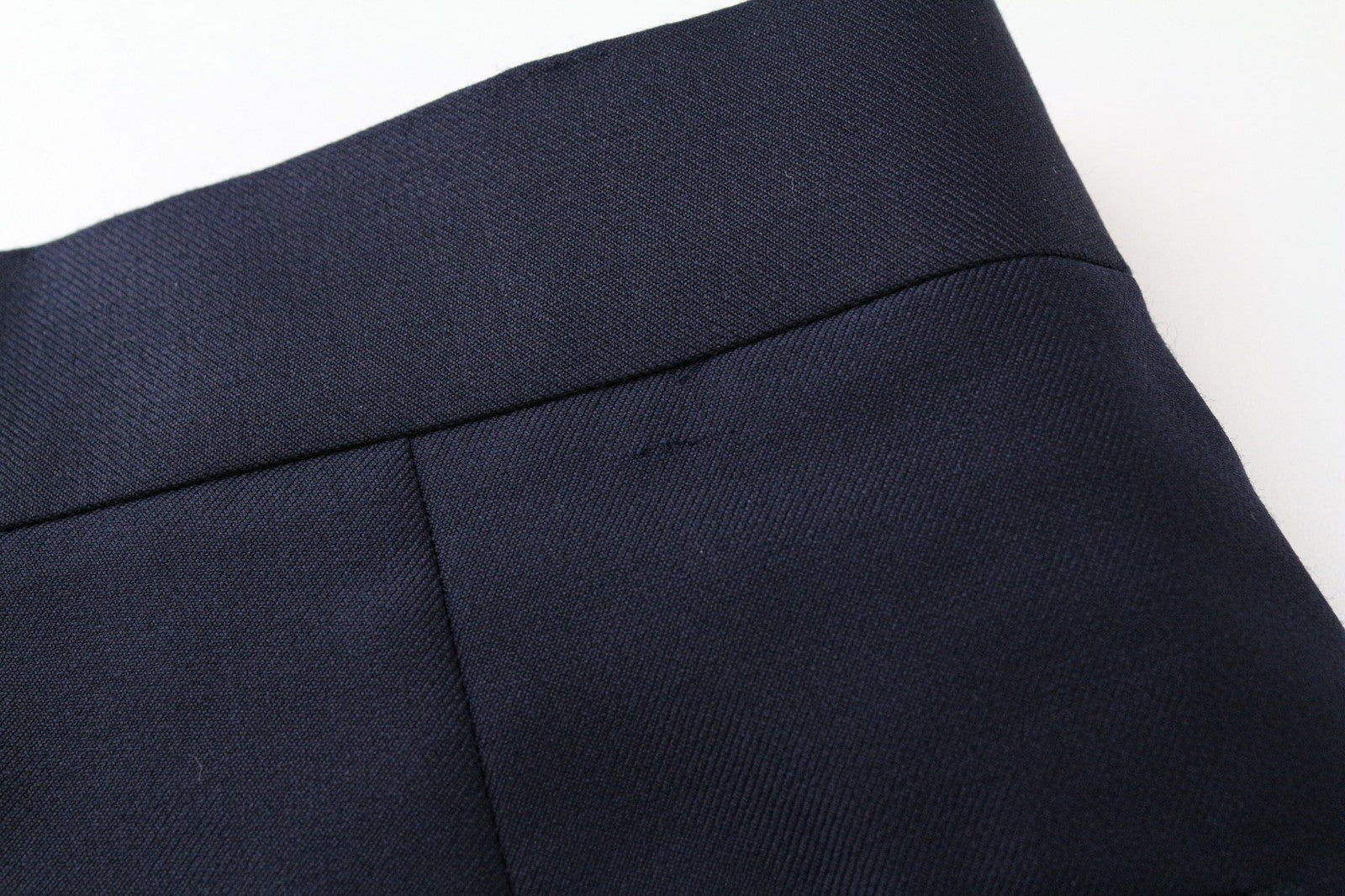 SUITSUPPLY Brescia Men's Trousers UK38R Navy Blue Pure Wool Pleated Formal