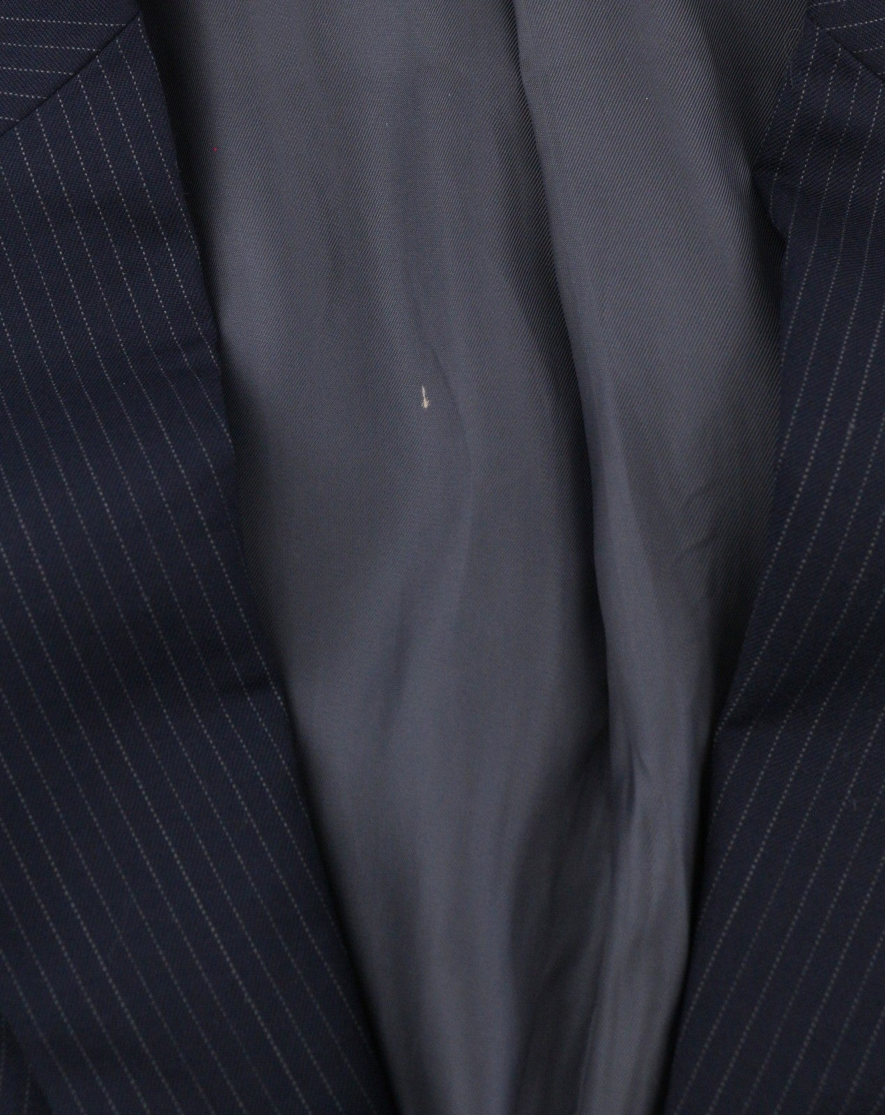 BROOKS BROTHERS 346 Regent Fit vyriškas švarkas, UK42, mėlynas vilnonis švarkas su dryžuota atlapo išpjova. 