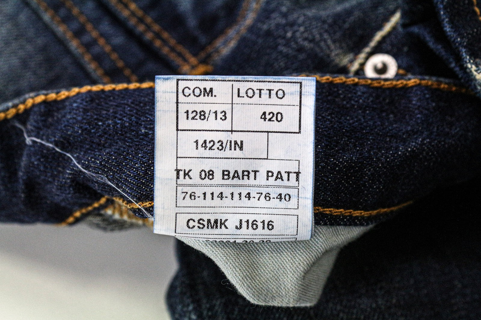 TAKESHY KUROSAWA vyriški džinsai W32 mėlyni, grynos medvilnės, dirbtinai sendinti, ploni, skalbti 