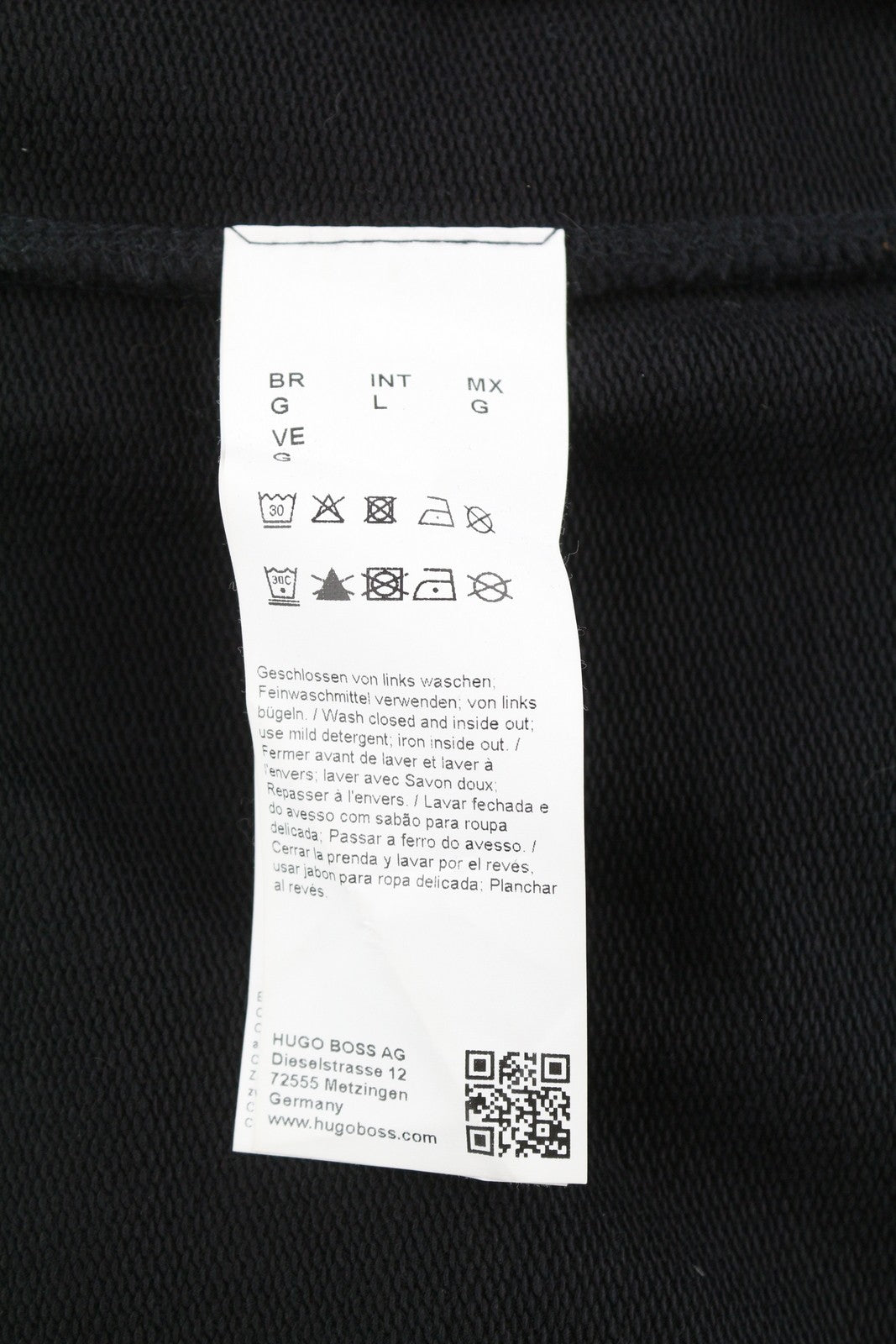 HUGO BOSS Casino 04 vyriška striukė, L, juoda, įprasto kirpimo, lengva bomber striukė su užtrauktuku. 