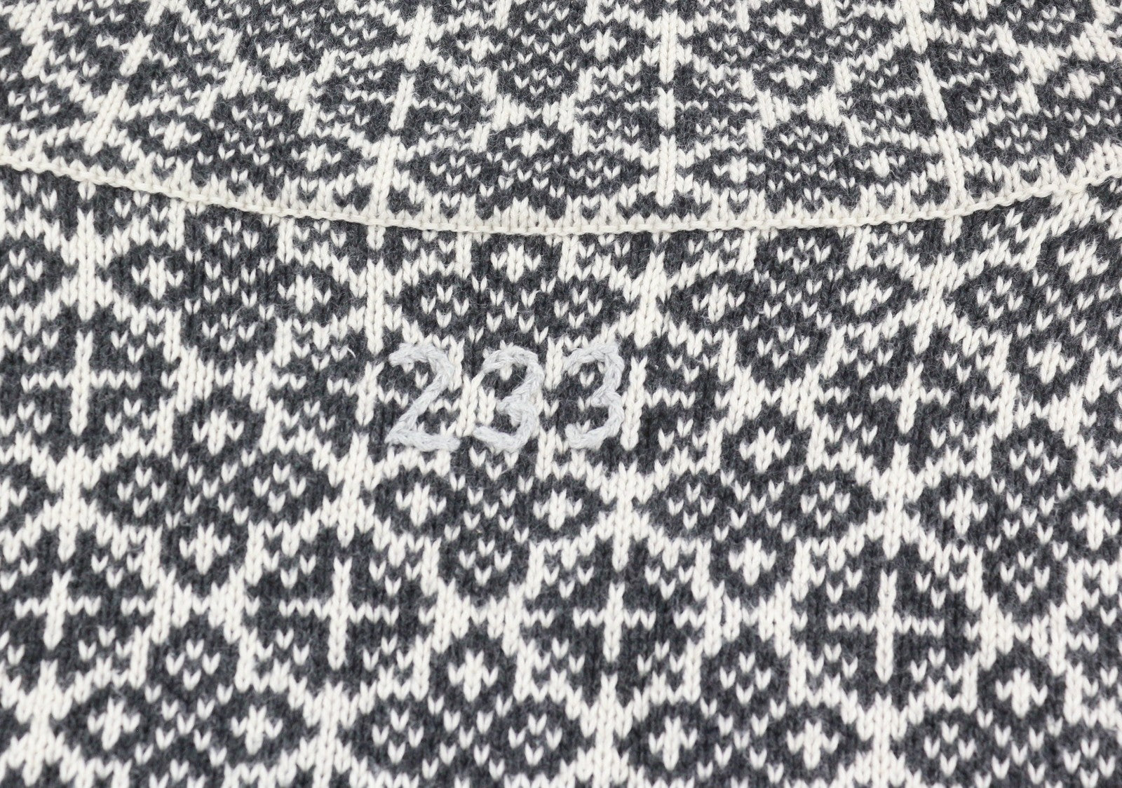 ODD MOLLY M214-233 Women Jumper XS Grey Patterned Cotton Knitted Logo Cardigan