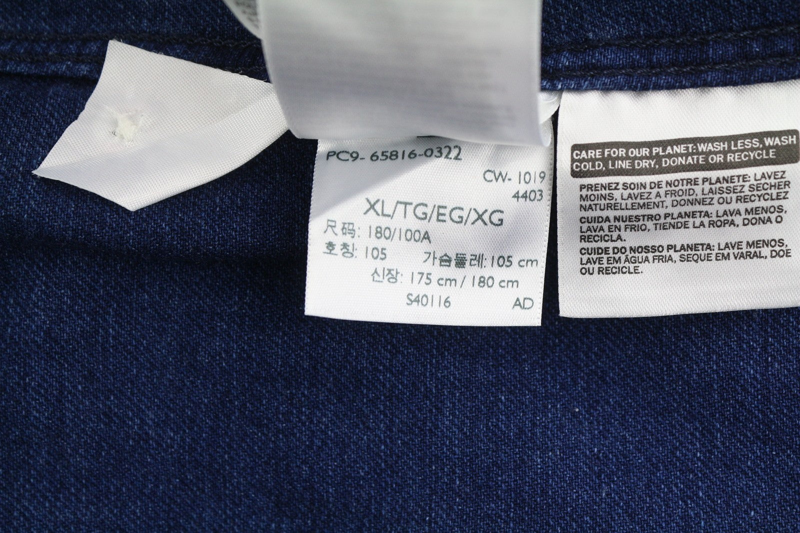 LEVI'S vyriški marškinėliai XL dydžio mėlyni džinsiniai vesterno stiliaus marškinėliai su sagomis, išskleidžiama kaklo dalimis, kišenės uždėtos. 