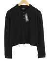 Black Cotton Sweatshirt