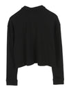 Black Cotton Sweatshirt