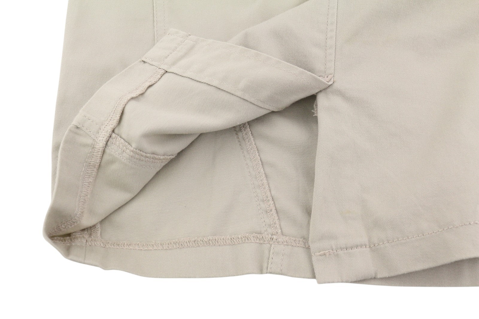 ARMANI JEANS moteriškas sijonas, 46 dydis, smėlio spalvos, su užtrauktuku, be pamušalo, pieštuko formos, mini sijonas 