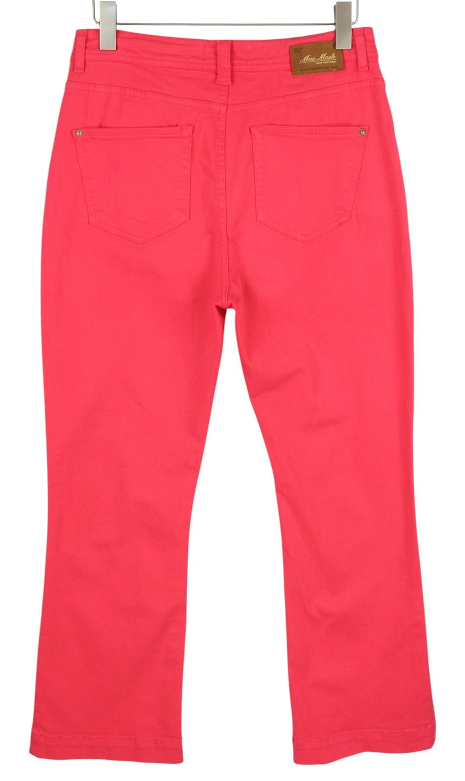 MOS MOSH 151610 Jessica pavasarinės moteriškos kelnės W30 ryškiai rožinės su platėjančiu kirpimu ir užtrauktuku. 