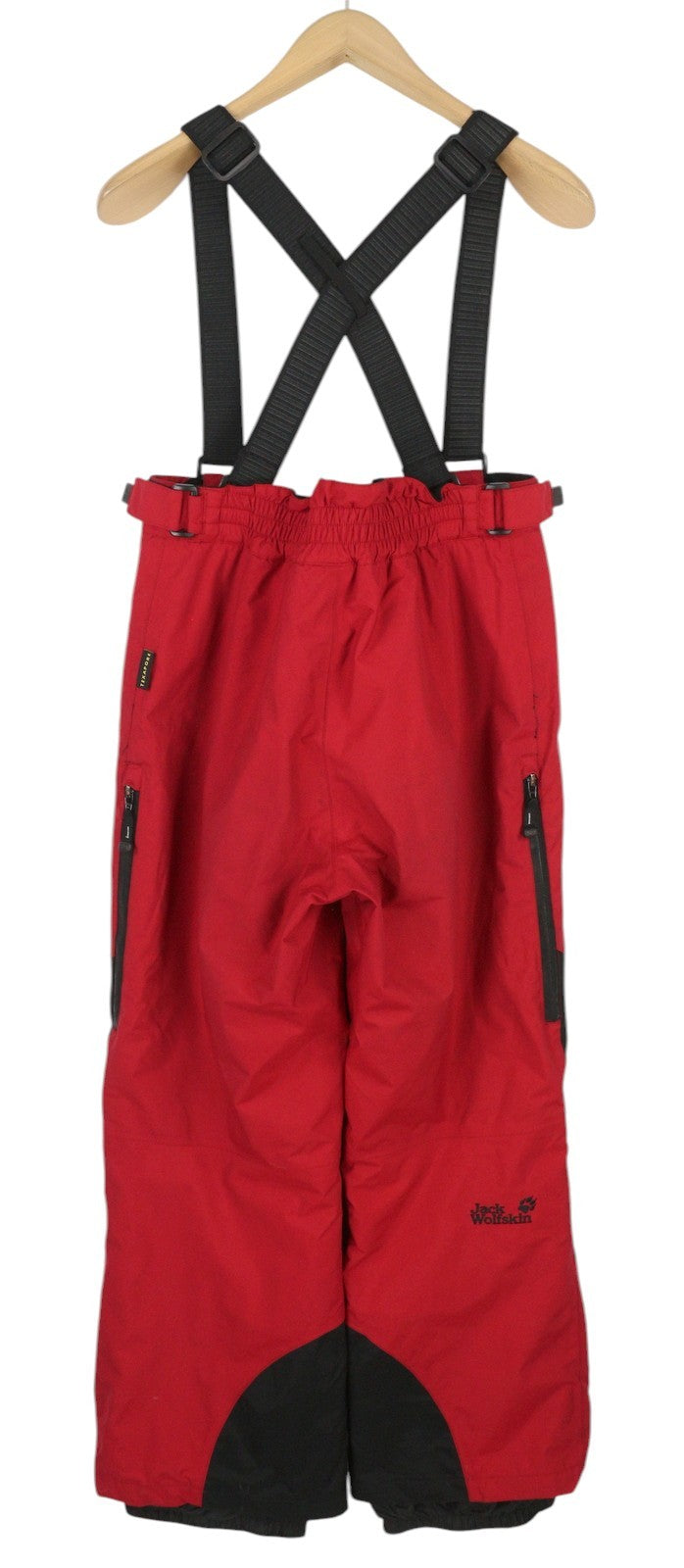 JACK WOLFSKIN moteriškos kelnės L EU42 raudonos Recco Texapore salopettes slidinėjimo kelnės 